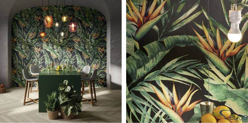 Décor en Carrelage Mural - Inspiration Jungle - ELIOS CERAMICA